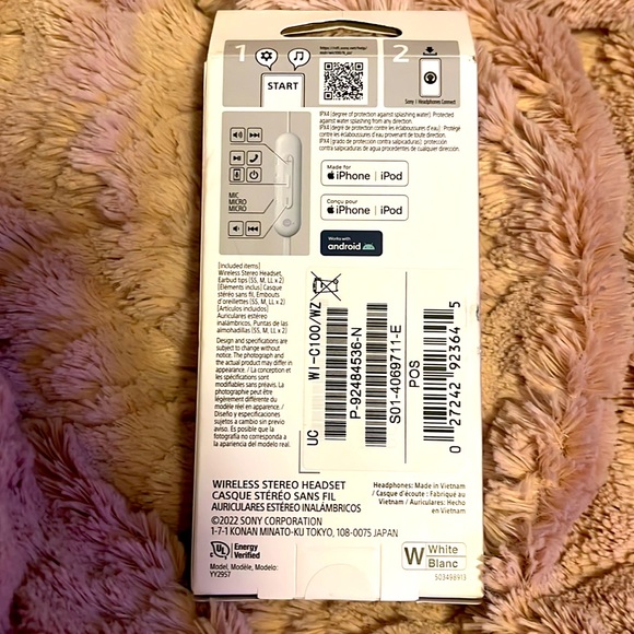 SONY WI-C100 Earbuds NIB - Picture 2 of 3